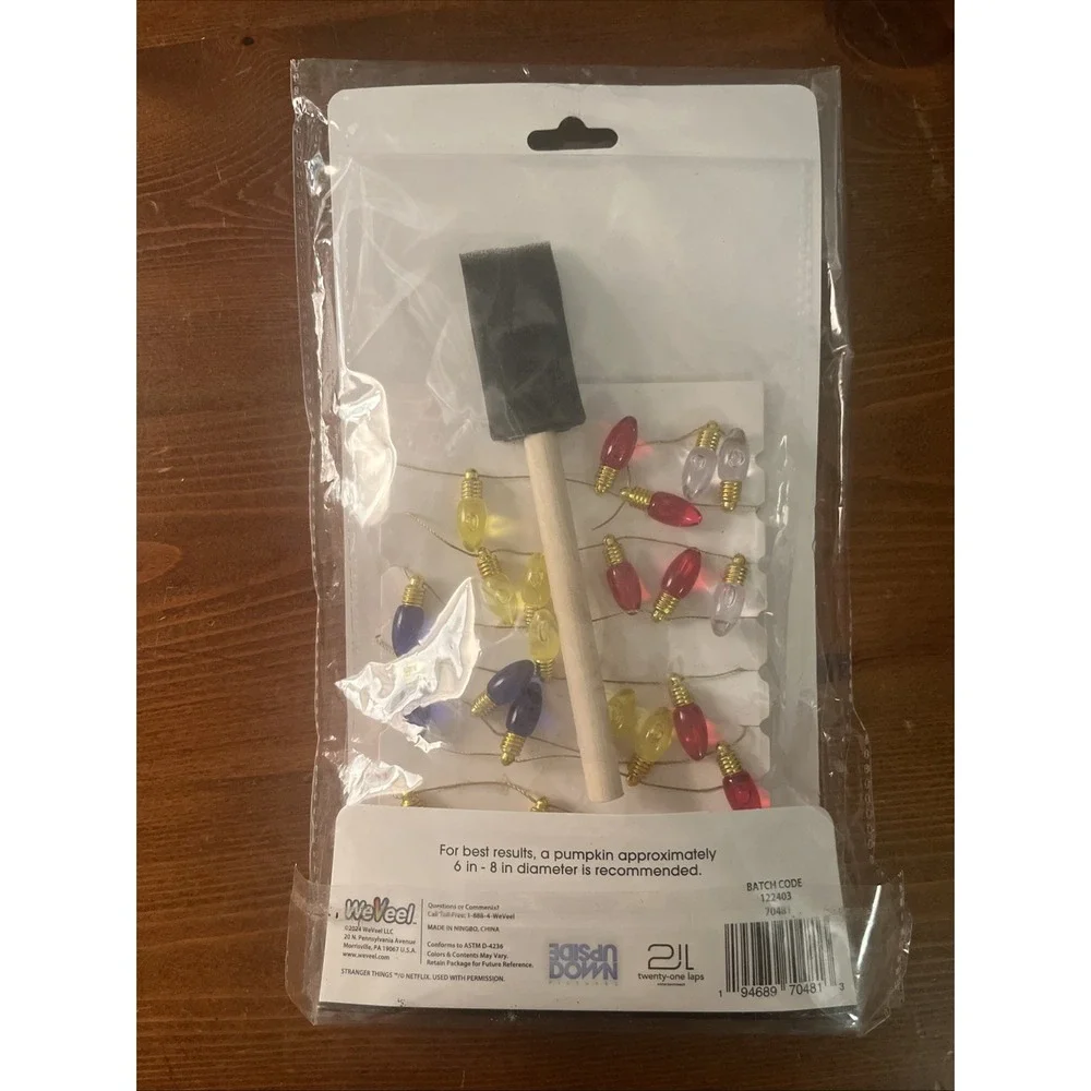 Stranger Things Alphabet Lights Pumpkin Decorating Kit 11 Piece‎ NEW Halloween